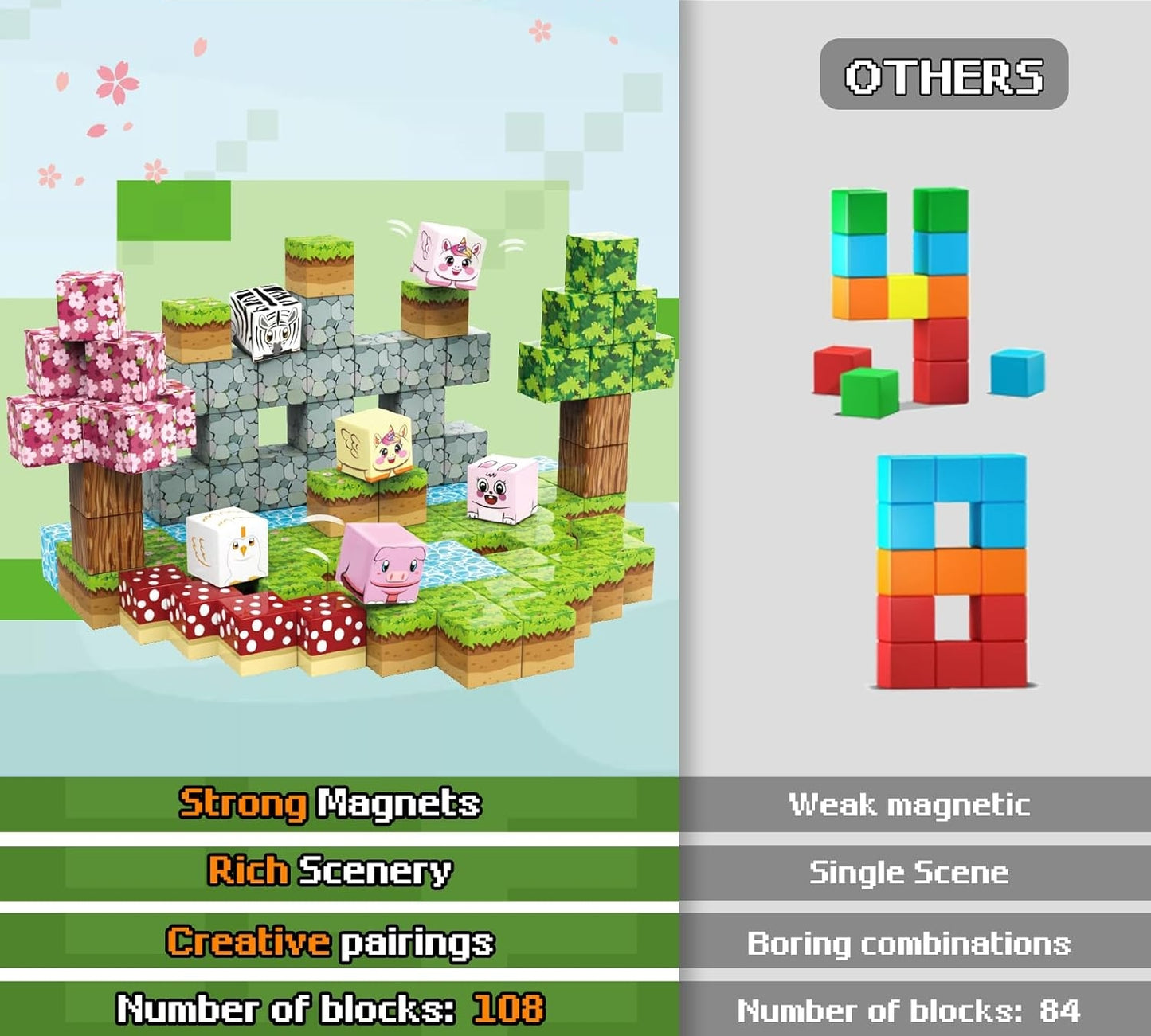 Magnets Cubes Garden Set