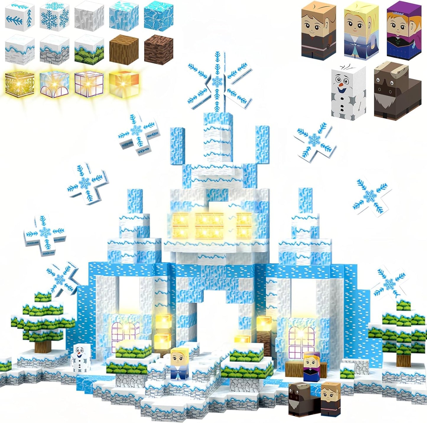 Magnetic Building Blocks--200pcs Frozen Theme