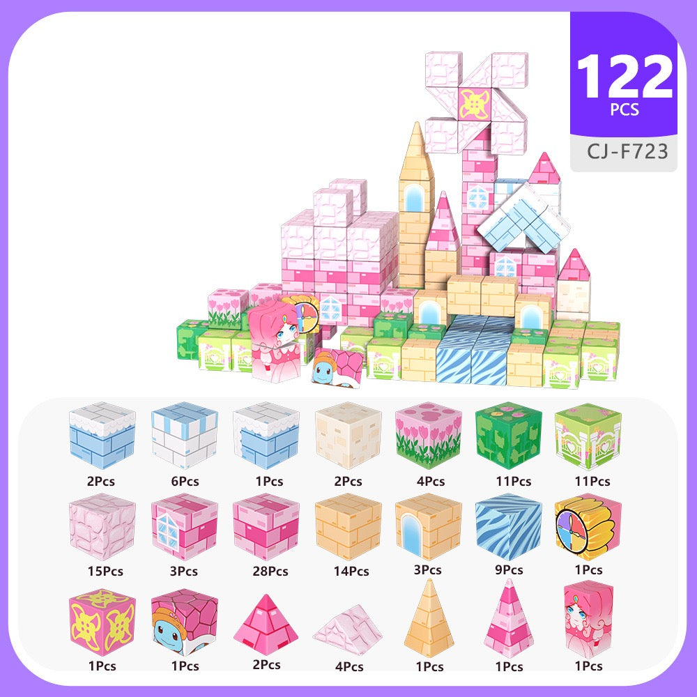 Princess Castle Magnetic Blocks