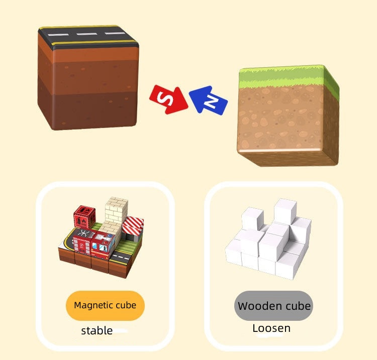 Fire Fighter Magnetic Building Cube