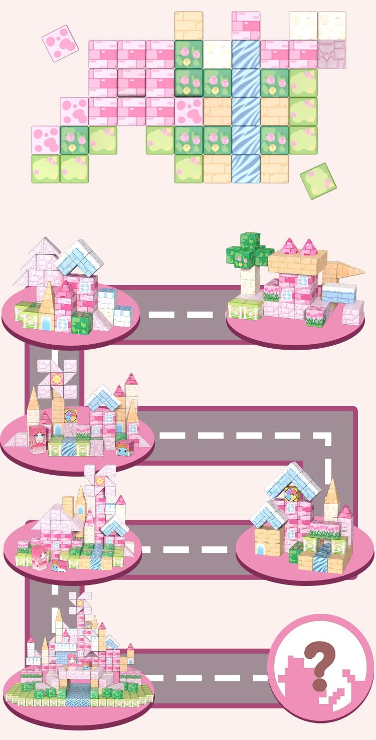 Princess Castle Magnetic Blocks