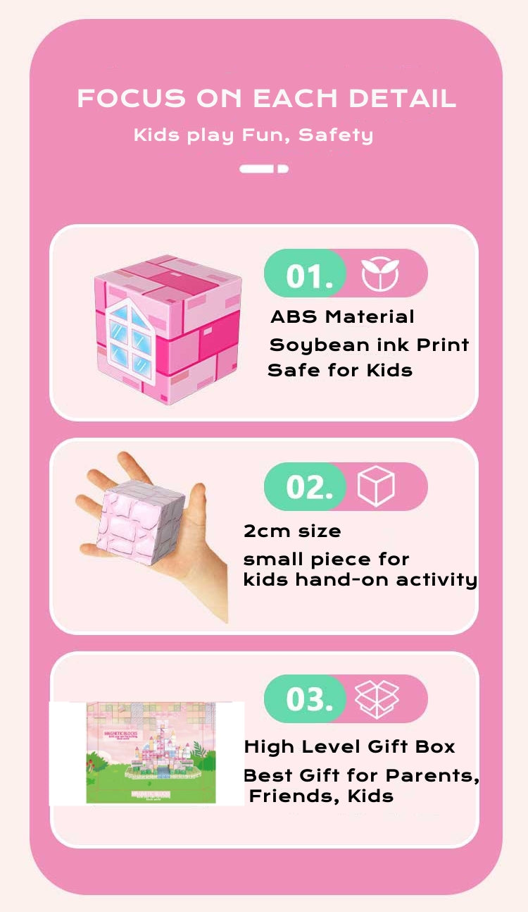 Princess Castle Magnetic Blocks