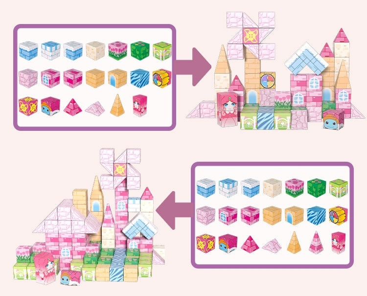 Princess Castle Magnetic Blocks
