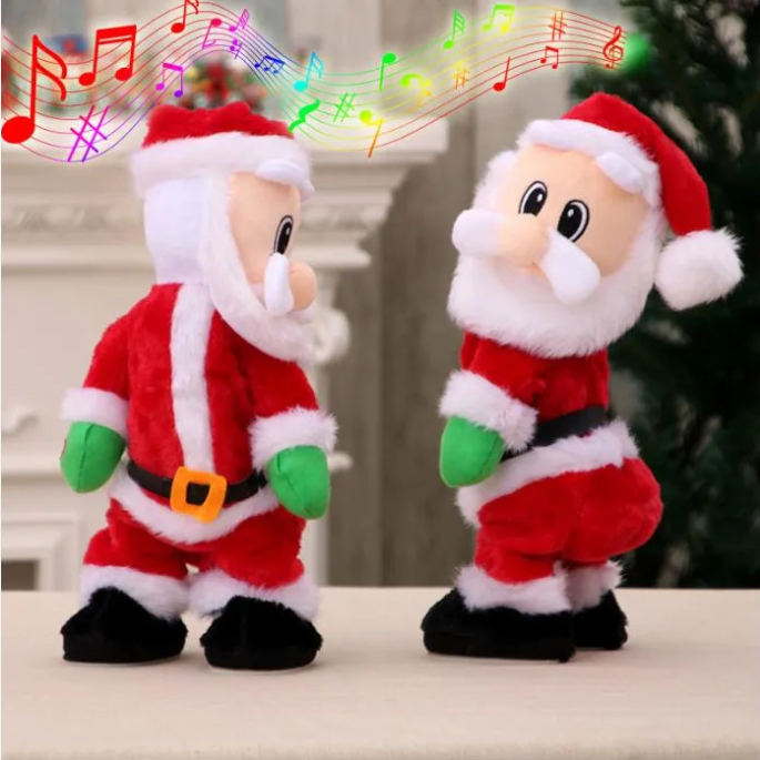 Xmas Santa Toy-Dancing Christmas Stuffed Plush Doll