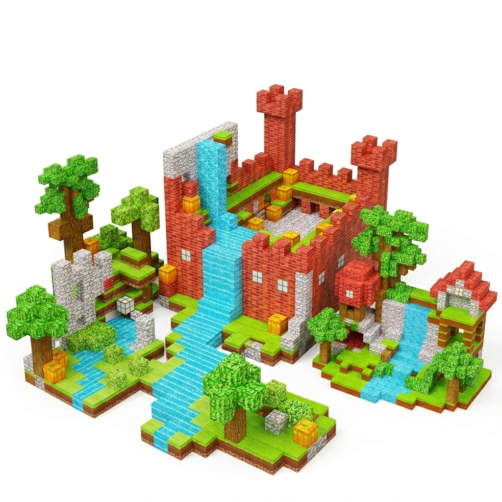 Castle Magnetic Blocks