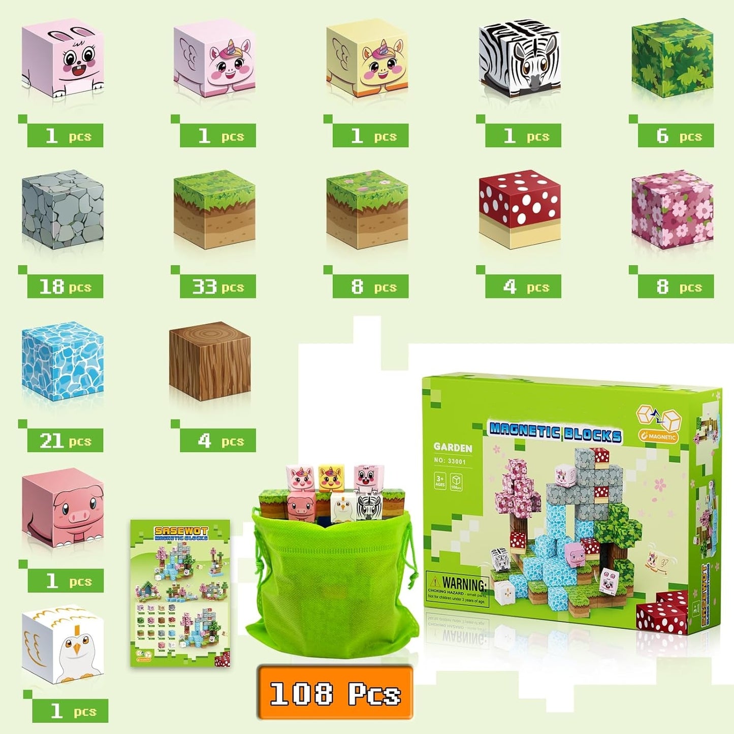 Magnets Cubes Garden Set