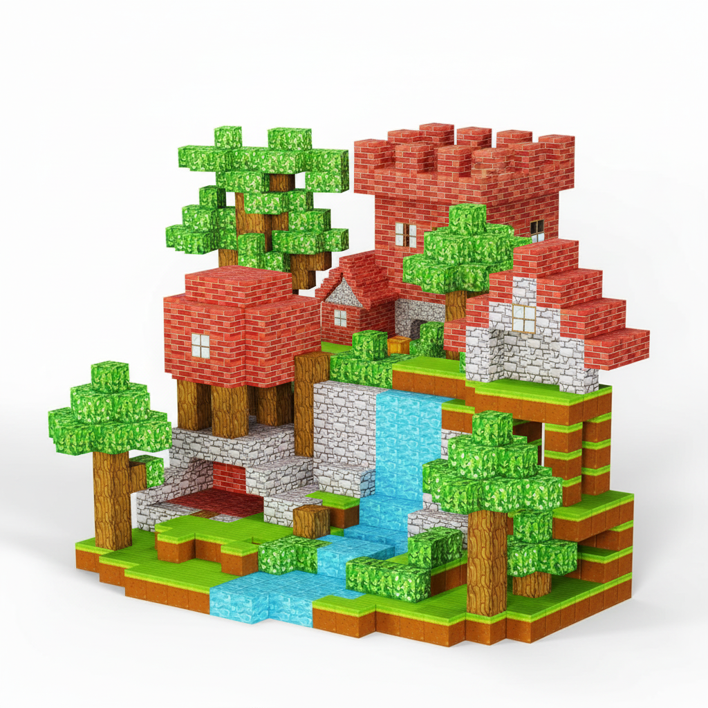 Tree House Magnetic Building Blocks