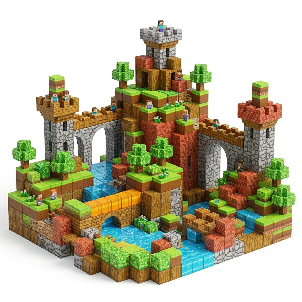 Castle Magnetic Blocks