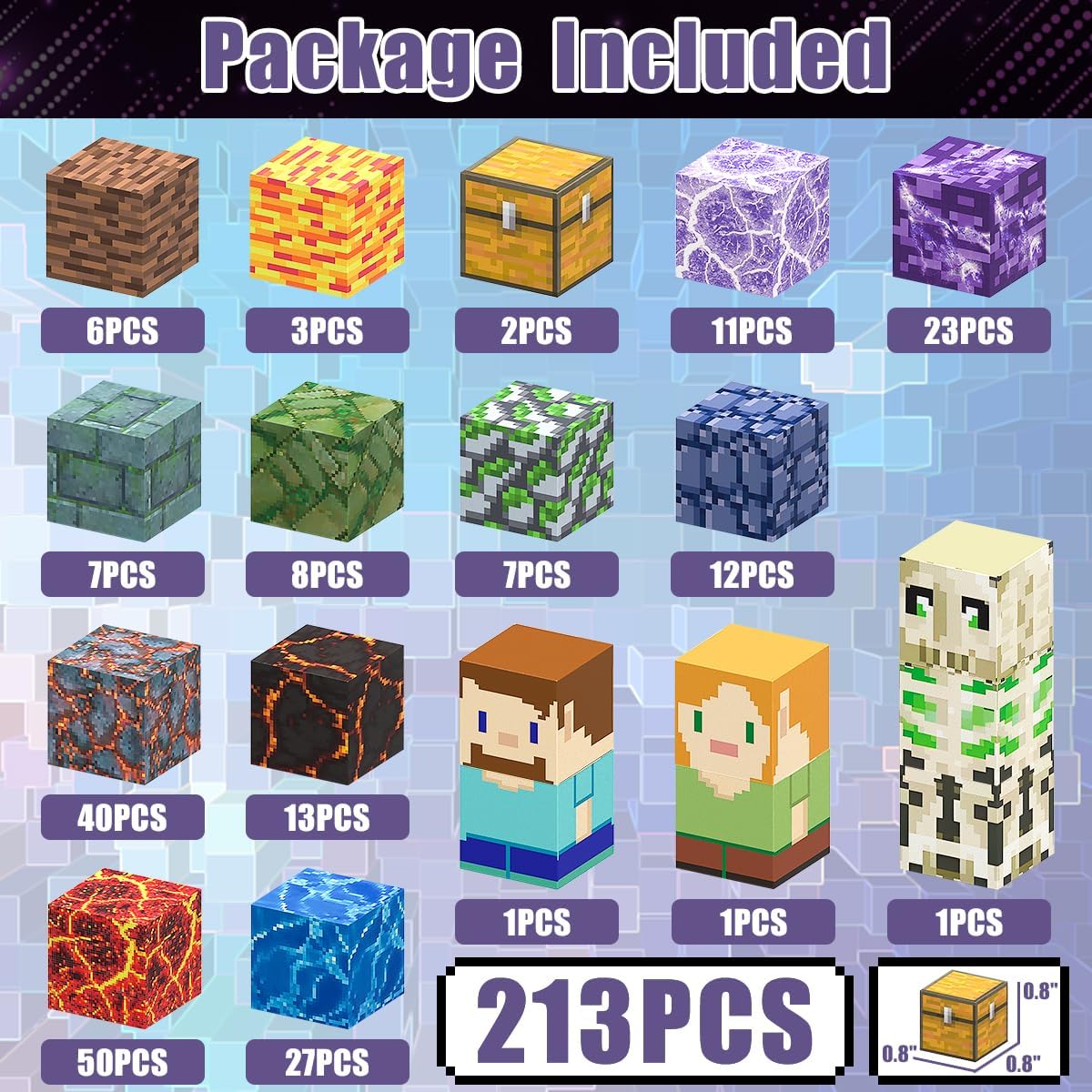 Magnetic Blocks-213PCS Sword Theme