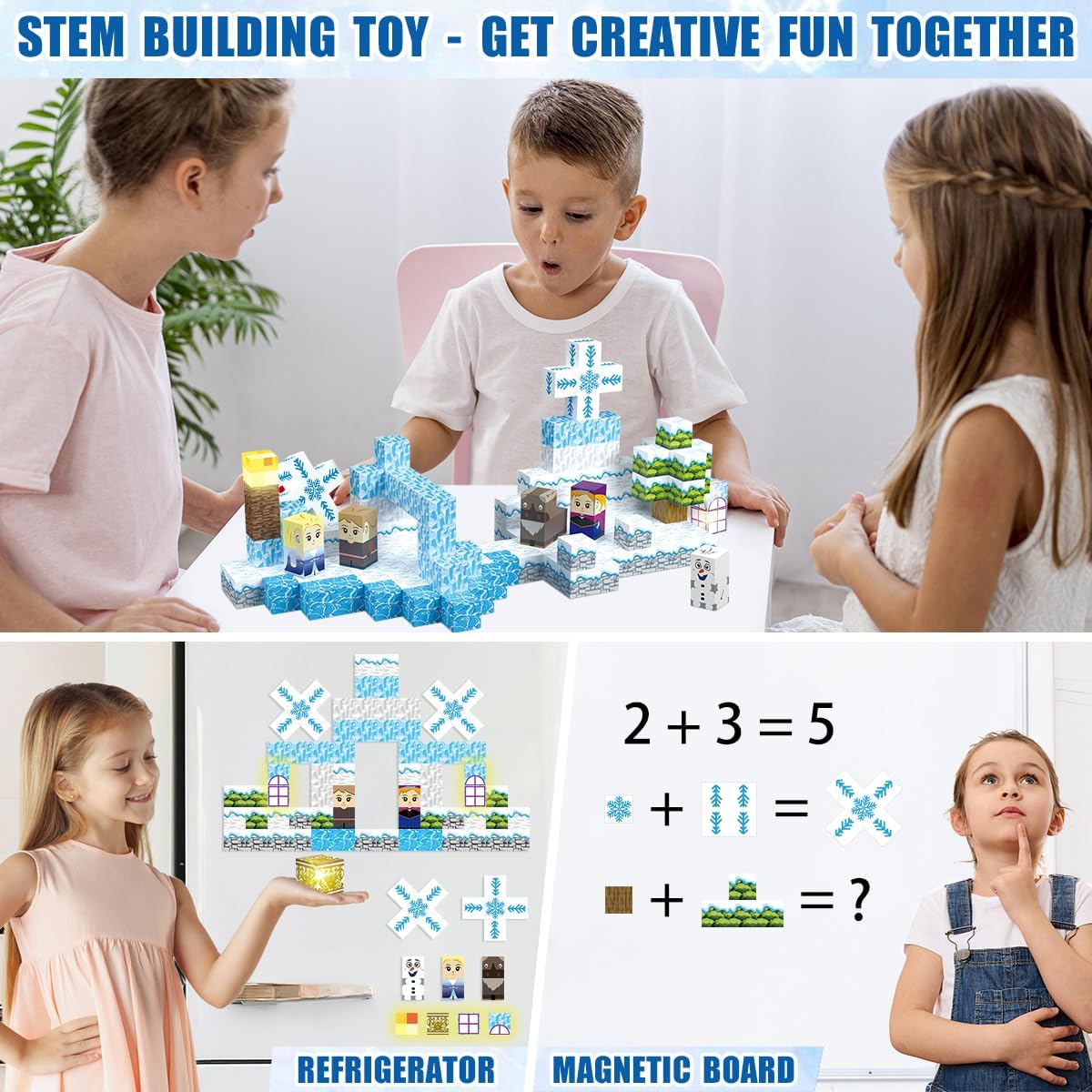 Magnetic Building Blocks--200pcs Frozen Theme