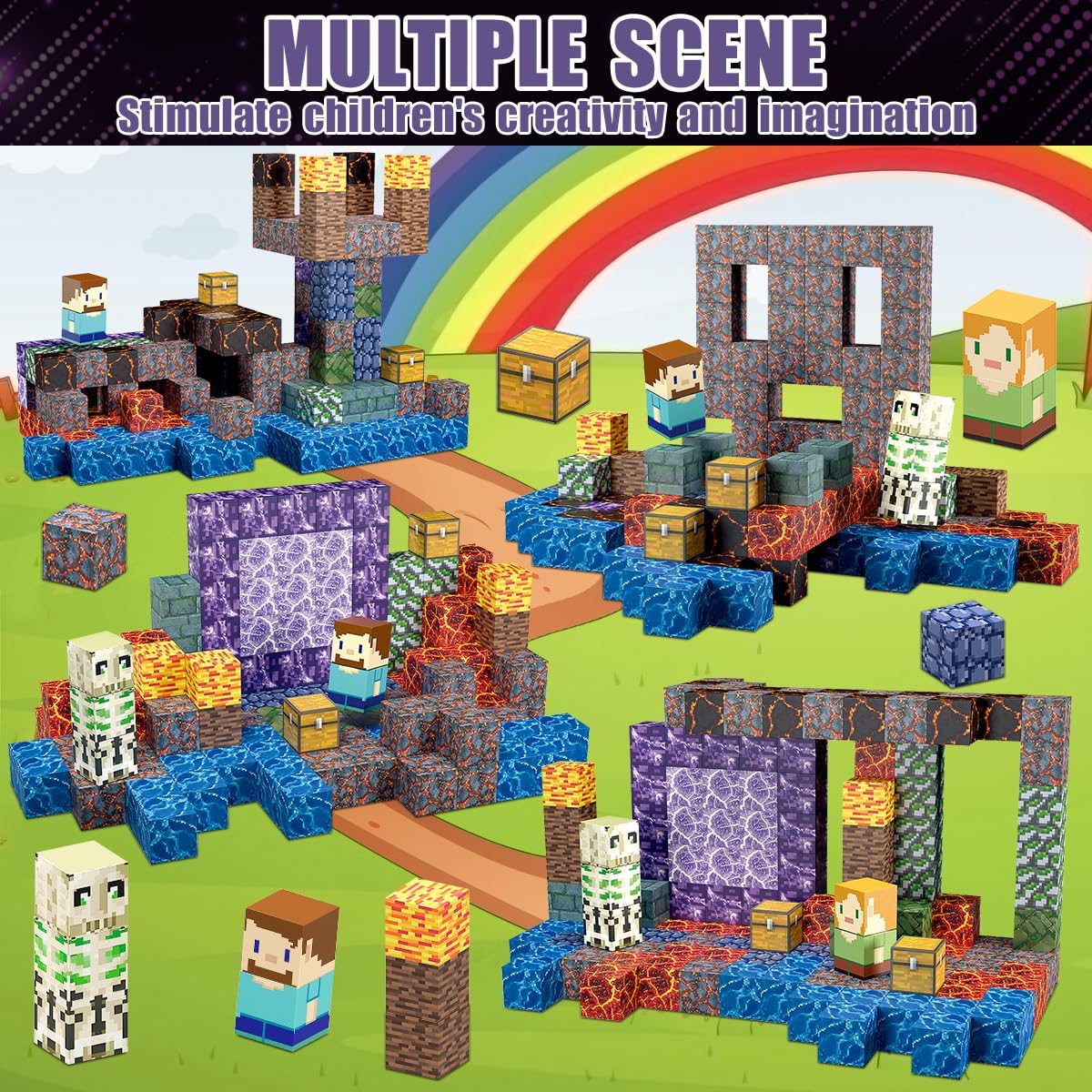 Magnetic Blocks-213PCS Sword Theme