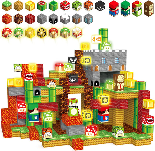 Magnetic Blocks Building Toys Game Adventure Theme