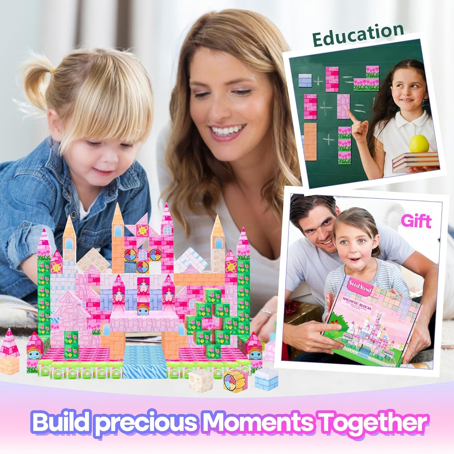 Princess Castle Magnetic Blocks