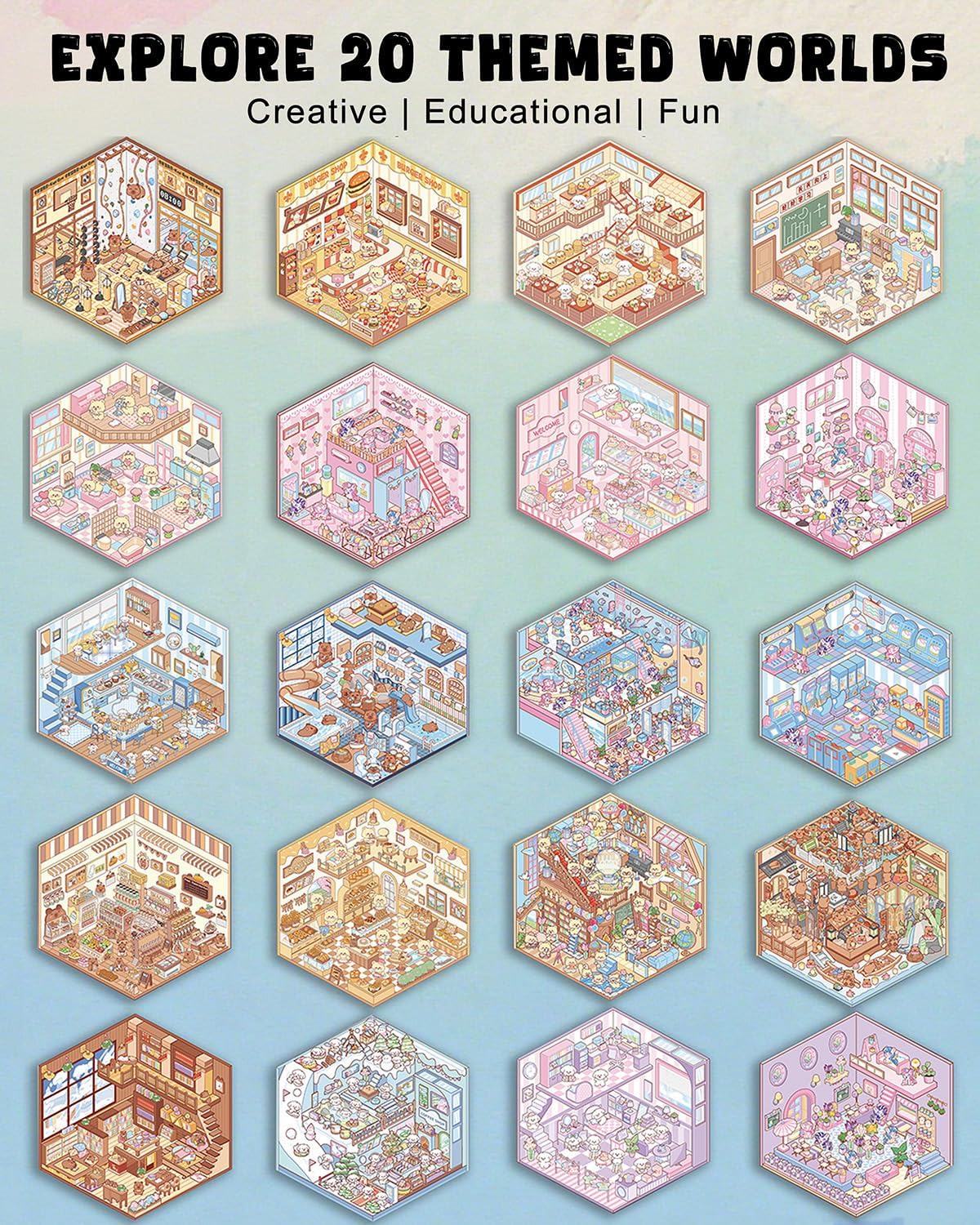 Miniature Scenery Sticker Book