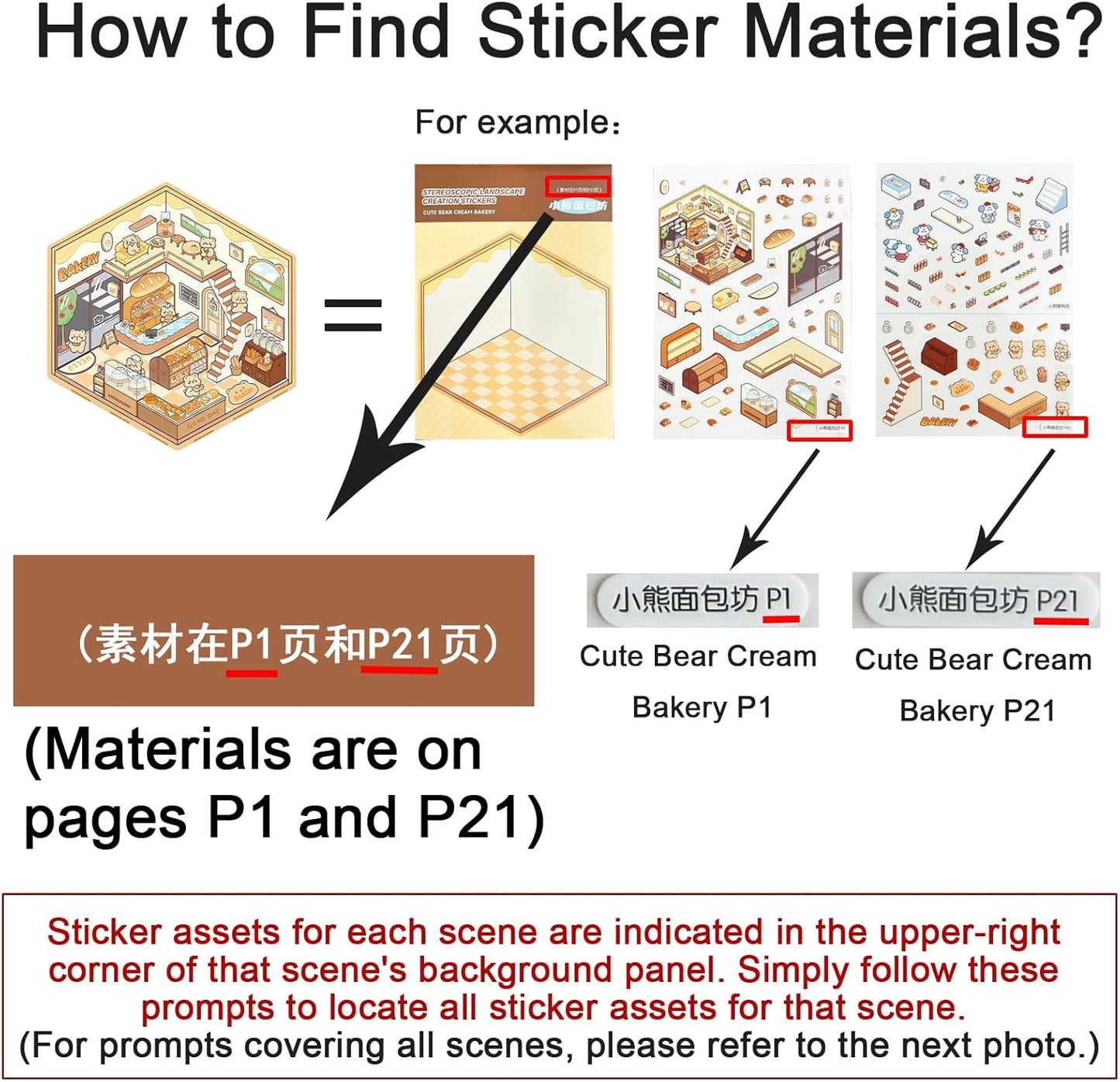 20 Sets DIY 3D Sticker