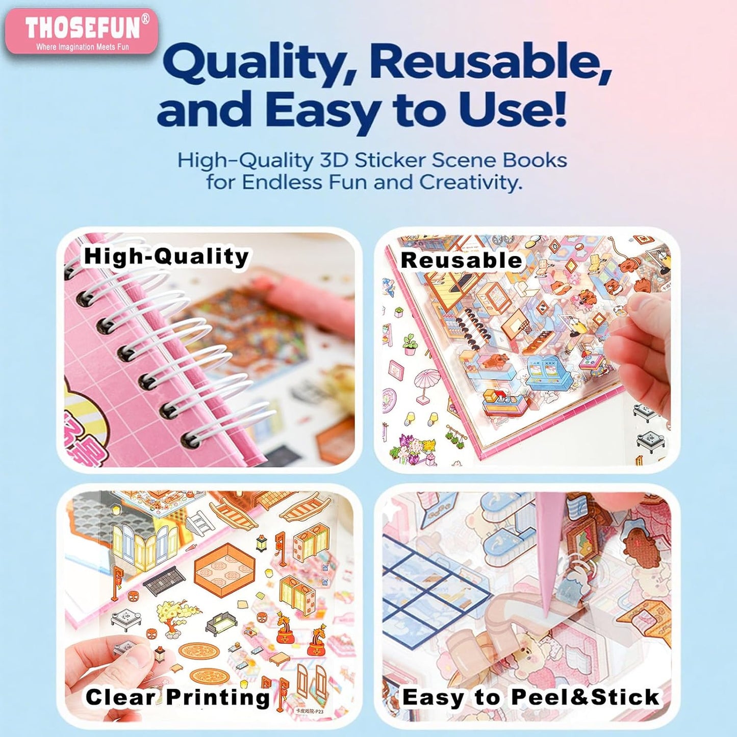 Miniature Scenery Sticker Book