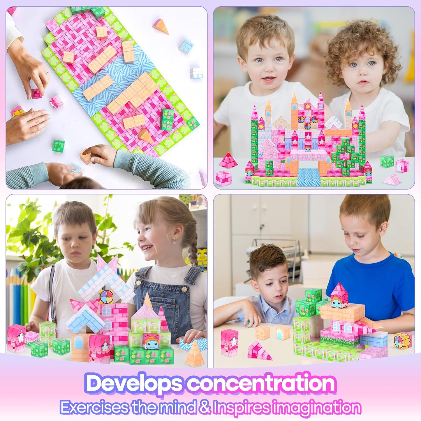 Princess Castle Magnetic Blocks