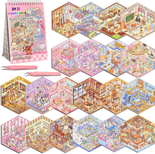 Miniature Scenery Sticker Book
