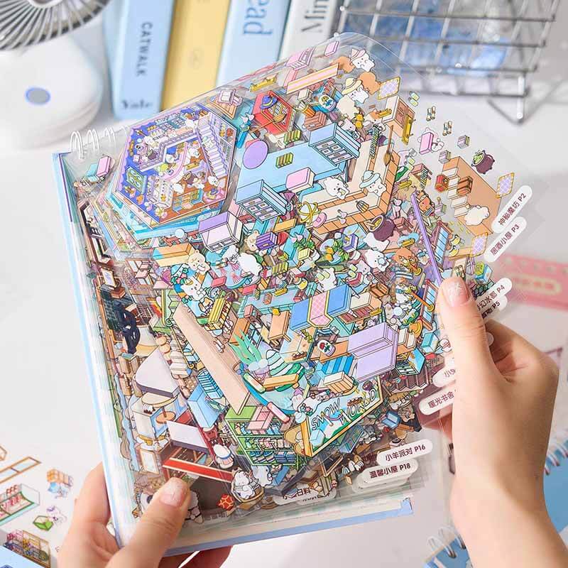 Miniature Scenery Sticker Book