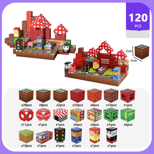 Fire Fighter Magnetic Building Cube