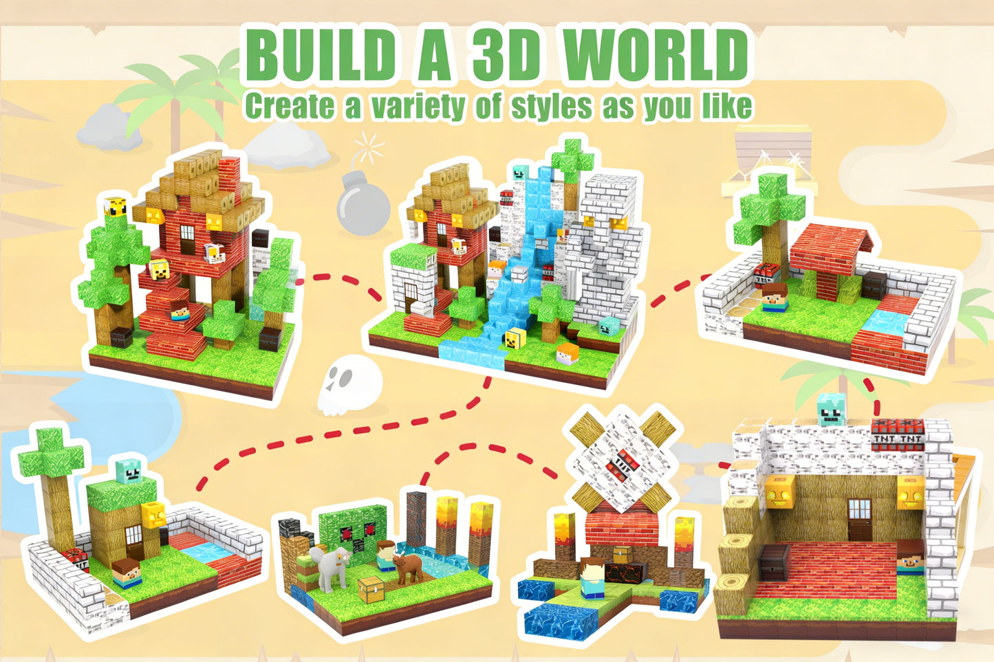 Forest Magnetic Blocks